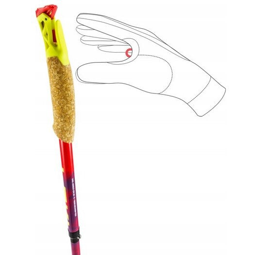 Трекинг щеки LEKI TRL Ultratrail FX One, 120 см, червени