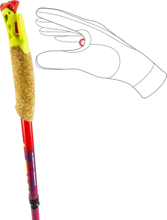 Трекинг щеки LEKI TRL Ultratrail FX One, 125 см, червени