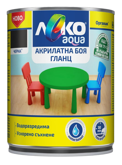 ЛЕКО AQUA ЧЕРНА ГЛАНЦ 700МЛ