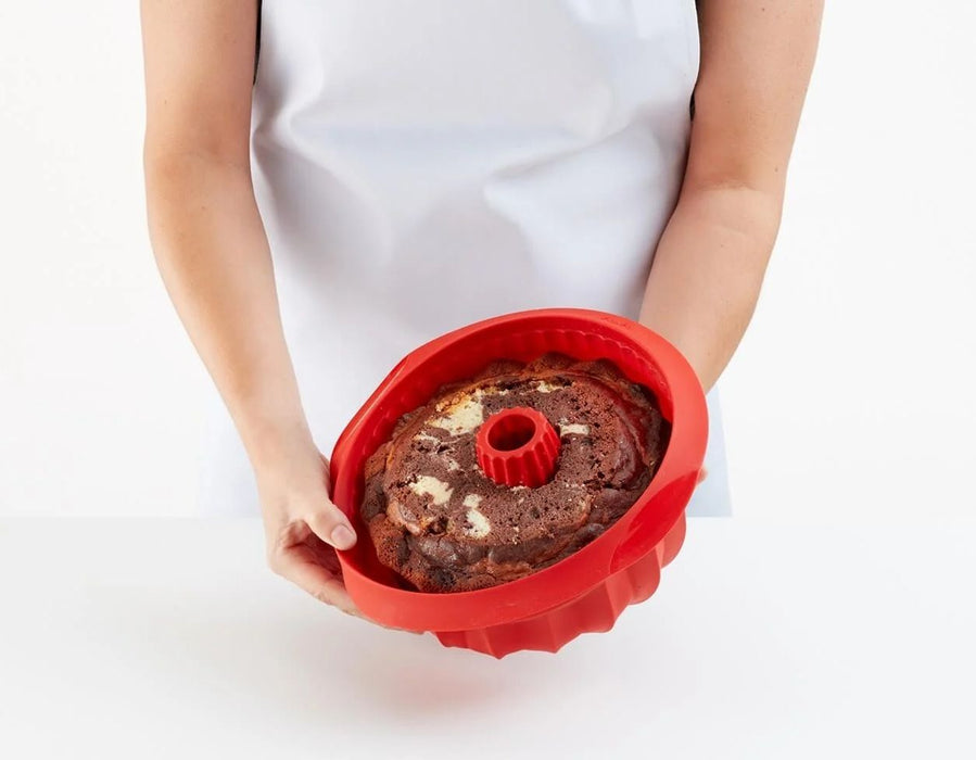 Силиконова форма за печене на кекс Lekue - Ø22 cm, дълбока, 2.4 l