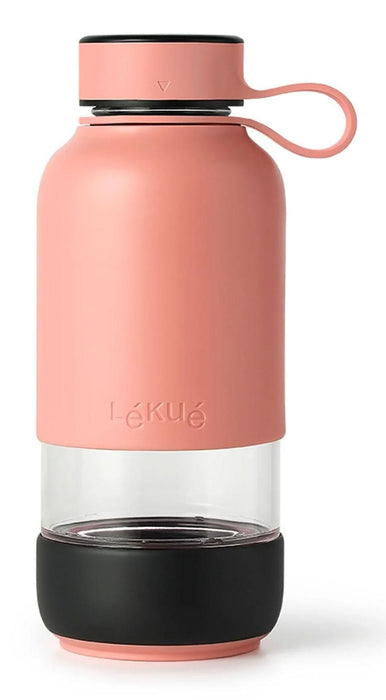 Бутилка с филтър Lekue – On The Go, 500 ml, Coral