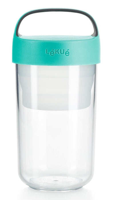 Купичка за храна Lekue – On The Go, 600 ml, тюркоаз