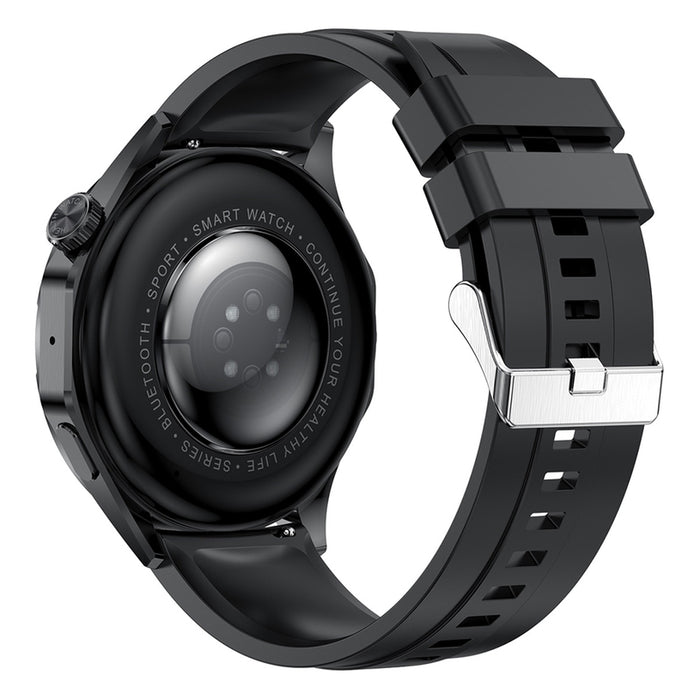 Смарт часовник LEMFO HK4 AMOLED BLACK 46 MM, ПУЛСОМЕР, SPO2