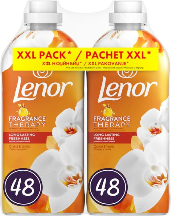 Омекотител Lenor - Gold Orchid & Vanilla, 2x1.2 l