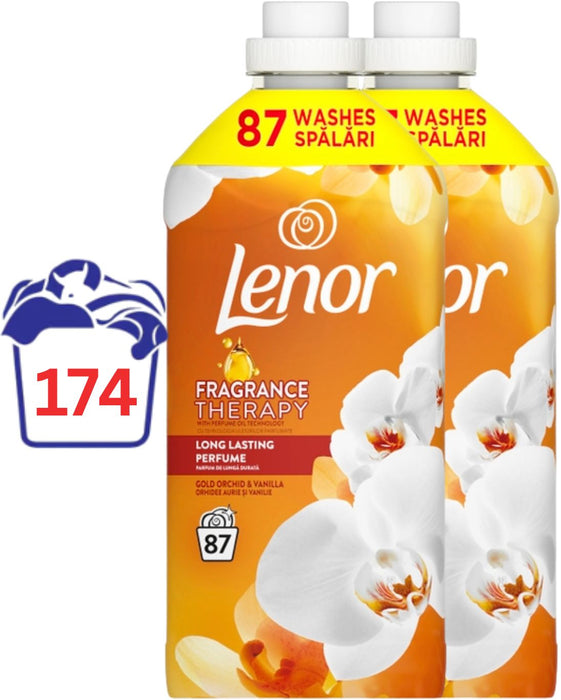 Омекотител Lenor - Gold Orchid, 2 х 1.83 l, 174 пранета
