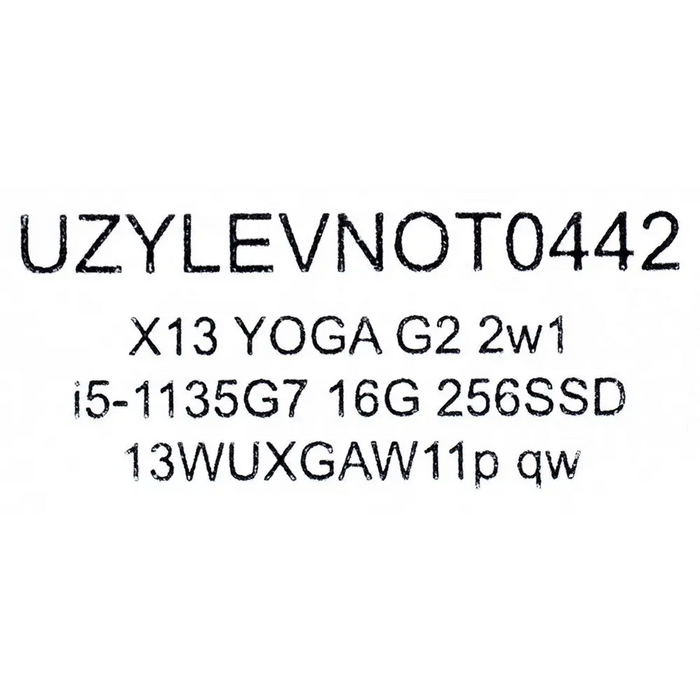 LENOVO ThinkPad X13 YOGA G2 2in1 i5-1135G7 16GB 256GB SSD