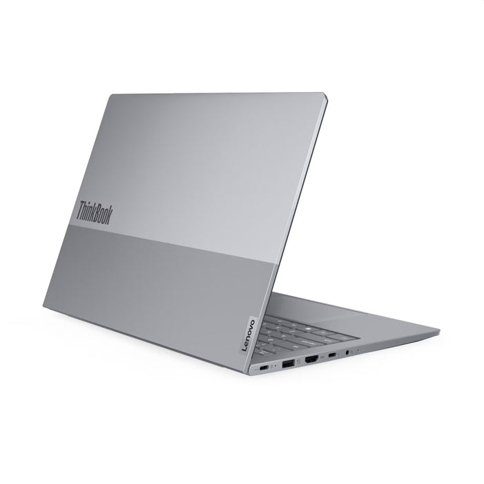 Lenovo ThinkBook 14 G8 IntelCore Ultra 5 135H, 14C (до 4.6GHz, 18MB), 16GB DDR5-5600, 1TB SSD, 14" WUXGA (1920x1200) IPS AG, Intel Arc Graphics, 1080p&IR камера, подсветена клавиатура, 3-клетъчна, WLAN, BT, FPR, DOS, 3-годишна гаранция на място