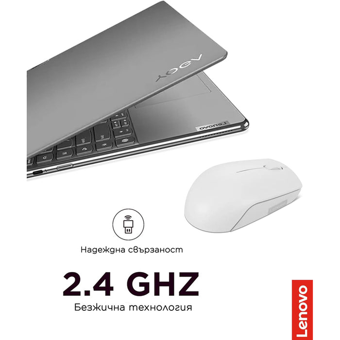 Безжична Мишка LENOVO 300 Cloud Grey GY51L15677 Wireless Compact Mouse