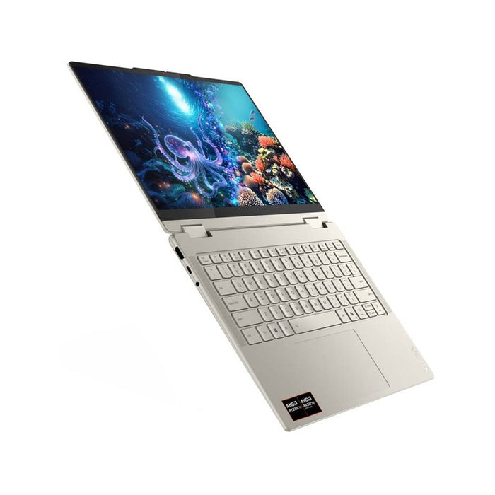 LENOVO Yoga 7 2-в-1 AMD Ryzen AI 7 350 14 инча 2.8K OLED 500N 120Hz Touch 32GB DDR5 1TB PCIe W11H Seashell