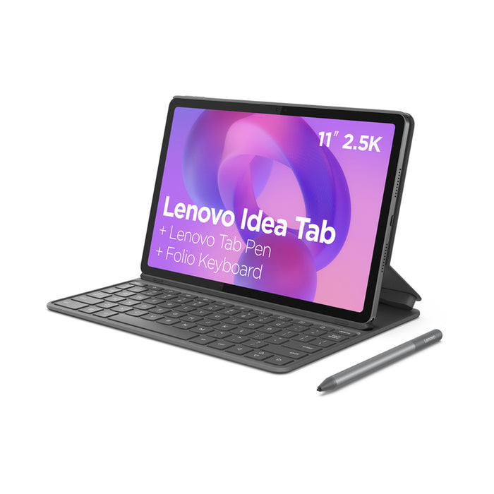 LENOVO Idea Tab WiFi MediaTek Dimensity 6300 2.4GHz 11-инчов 2.5k 90Hz 8GB DDR4x 256GB UFS Android 15 Luna Grey + клавиатура и писалка