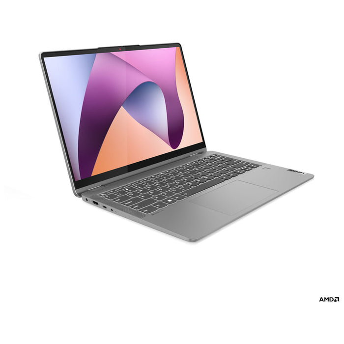 Лаптоп 2 в 1 LENOVO IdeaPad Flex 5 14ABR8 82XX00GDBM С ПИСАЛКА В КОМПЛЕКТА 14.0 ", AMD RYZEN 7 5825U, RAM 16 GB, SSD 512 GB, AMD RADEON GRAPHICS, WINDOWS 11, ARCTIC GREY