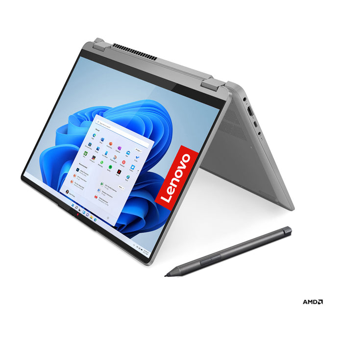 Лаптоп 2 в 1 LENOVO IdeaPad Flex 5 14ABR8 82XX00GDBM С ПИСАЛКА В КОМПЛЕКТА 14.0 ", AMD RYZEN 7 5825U, RAM 16 GB, SSD 512 GB, AMD RADEON GRAPHICS, WINDOWS 11, ARCTIC GREY