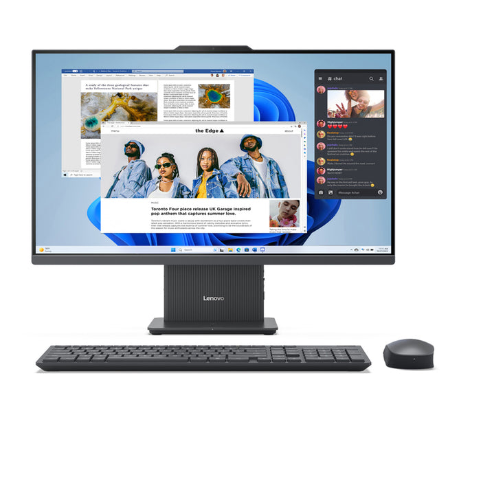 Настолен компютър LENOVO IdeaCentre AIO 27ARR9 F0HQ001CBG , SSD 1000 GB, AMD RYZEN 7 7735HS, AMD RADEON 680M GRAPHICS, 8+8 GB, 4800 MHz, WINDOWS 11