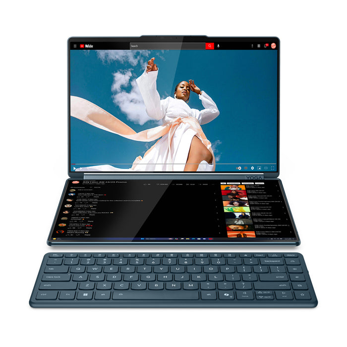 LENOVO Yoga Book 9 Intel Core Ultra 7 255H 14 инча 2.8K OLED 500N 120Hz 32GB DDR5x 1TB PCIe W11H Tidal Teal