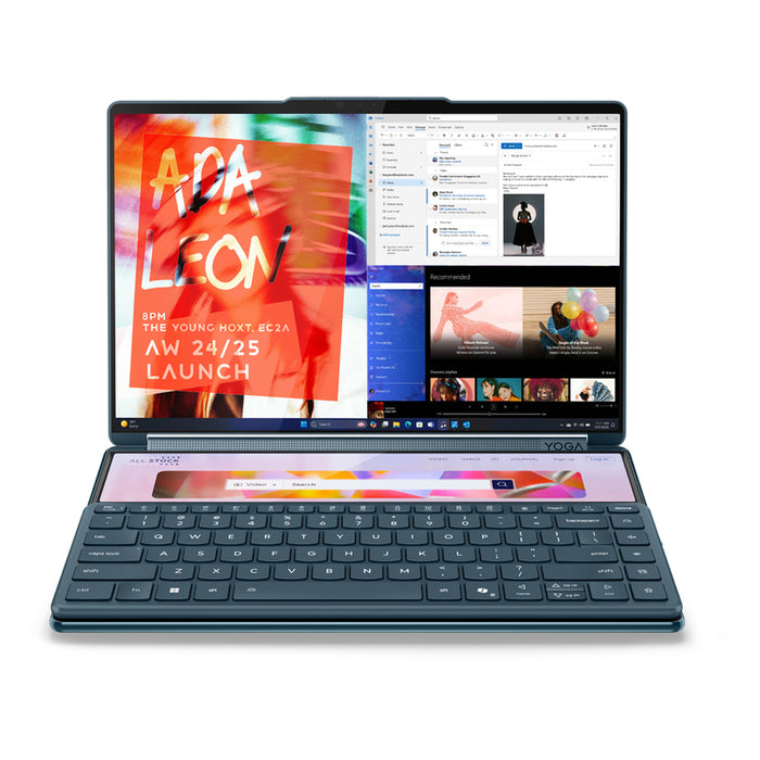 LENOVO Yoga Book 9 Intel Core Ultra 7 255H 14 инча 2.8K OLED 500N 120Hz 32GB DDR5x 1TB PCIe W11H Tidal Teal