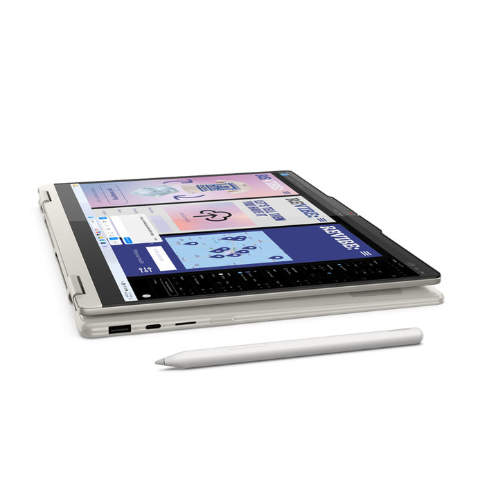 LENOVO Yoga 7 2-в-1 Intel Core Ultra 7 258V 14-инчов 2.8K OLED 500N сензорен екран 32GB DDR5 1TB W11H Seashell + писалка