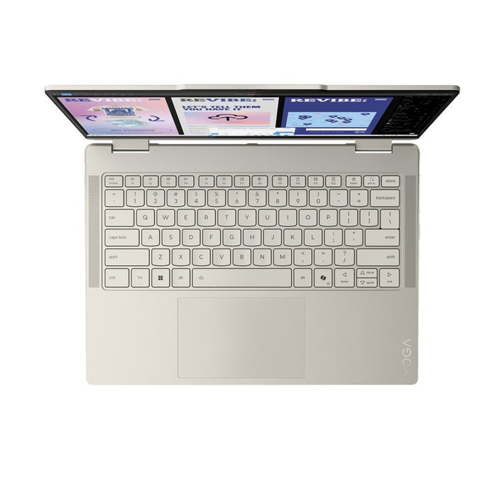 LENOVO Yoga 7 2-в-1 Intel Core Ultra 7 258V 14-инчов 2.8K OLED 500N сензорен екран 32GB DDR5 1TB W11H Seashell + писалка