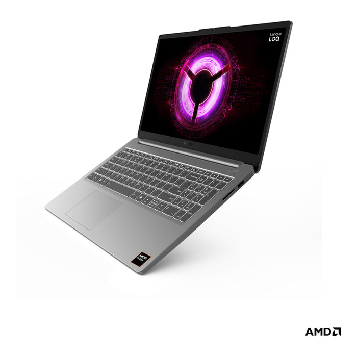 Гейминг лаптоп LENOVO LOQ ESSENTIAL 15ARP10E 83S0004XBM 15.6 ", AMD RYZEN 7 7735HS, RAM 16 GB, SSD 512 GB, NVIDIA GEFORCE RTX3050, 6 GB GDDR6, WINDOWS 11, LUNA GREY