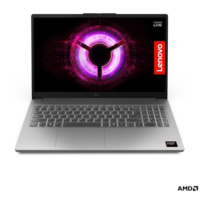 Гейминг лаптоп LENOVO LOQ ESSENTIAL 15ARP10E 83S0004XBM 15.6 ", AMD RYZEN 7 7735HS, RAM 16 GB, SSD 512 GB, NVIDIA GEFORCE RTX3050, 6 GB GDDR6, WINDOWS 11, LUNA GREY
