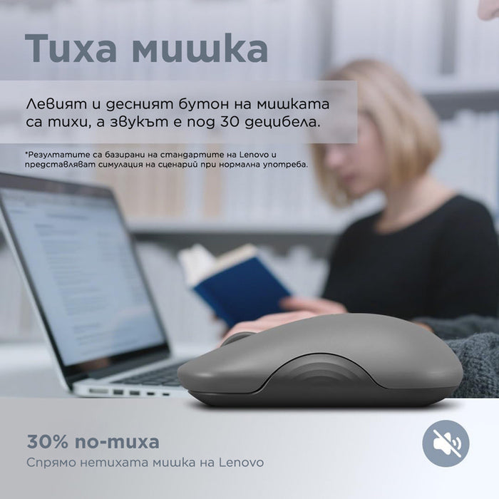 Мишка LENOVO 350 Silent Mouse (Breeze Moss) GY51S61913