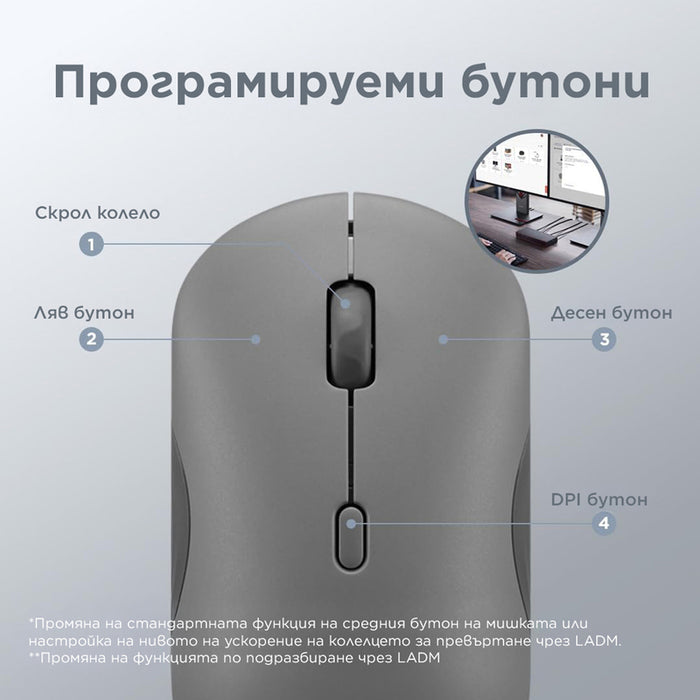 Мишка LENOVO 350 Silent Mouse (Breeze Moss) GY51S61913