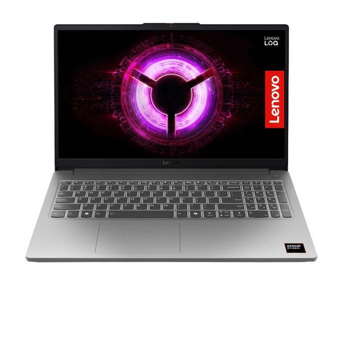 Гейминг лаптоп LENOVO LOQ 15ARP10E 83S0004NBM 15.6 ", AMD RYZEN 5 7535HS, RAM 16 GB, SSD 512 GB, NVIDIA GEFORCE RTX3050, 6 GB GDDR6, LUNA GREY