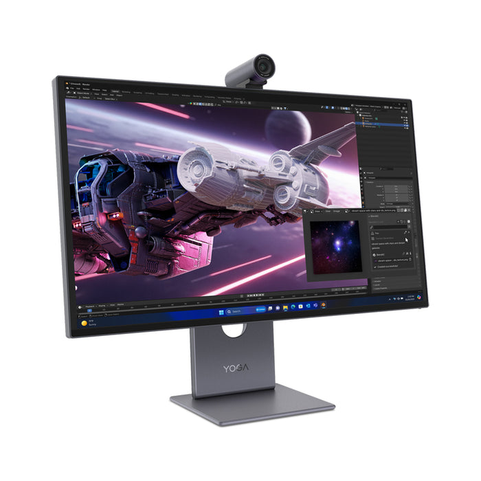 Монитор LENOVO Y. PRO 27UD-10 67E5RAC2EU 0.152 мм, 178°/178°, QD-OLED, 26.5 ", 67.3 см, 3840x2160, 120.00 Hz, 0.03 ms, HDMI, DisplayPort, USB-C, ECLIPSE BLACK
