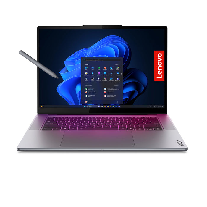 LENOVO Yoga Pro 7 Intel Core Ultra 7 356H 15.3-инчов WQXGA OLED 500N 165Hz HDR 32GB DDR5 1TB RTX5050 8GB W11H Luna Grey 3г. + писалка