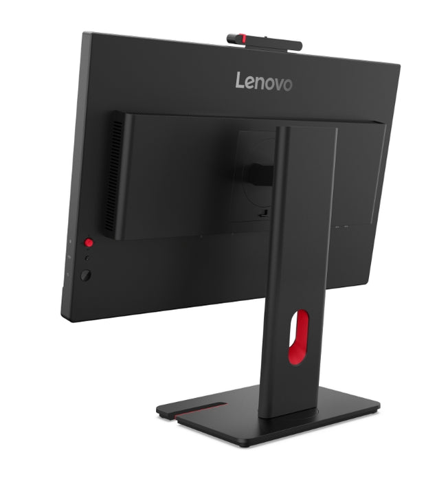 Lenovo ThinkVision T27QD-4v 27", IPS, WLED, 2560x1440, 16:9, 4ms, 48Hz - 120Hz, 350 cd/m2, 1500:1, уеб камера (5MP, IR+RGB), микрофон, високоговорители 5Wx2, HDMI, DP, USB хъб, RJ45, накланяне, завъртане, стойка с регулиране на височината