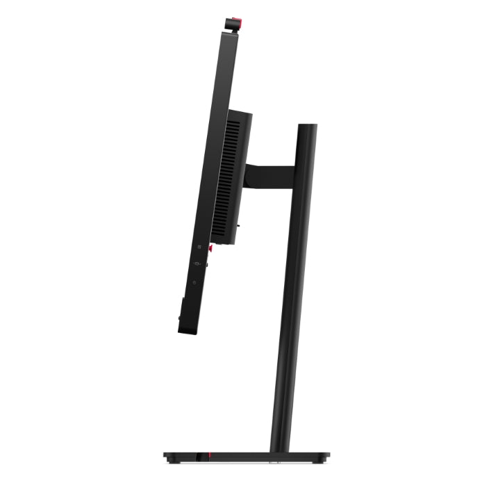 Lenovo ThinkVision T27QD-4v 27", IPS, WLED, 2560x1440, 16:9, 4ms, 48Hz - 120Hz, 350 cd/m2, 1500:1, уеб камера (5MP, IR+RGB), микрофон, високоговорители 5Wx2, HDMI, DP, USB хъб, RJ45, накланяне, завъртане, стойка с регулиране на височината