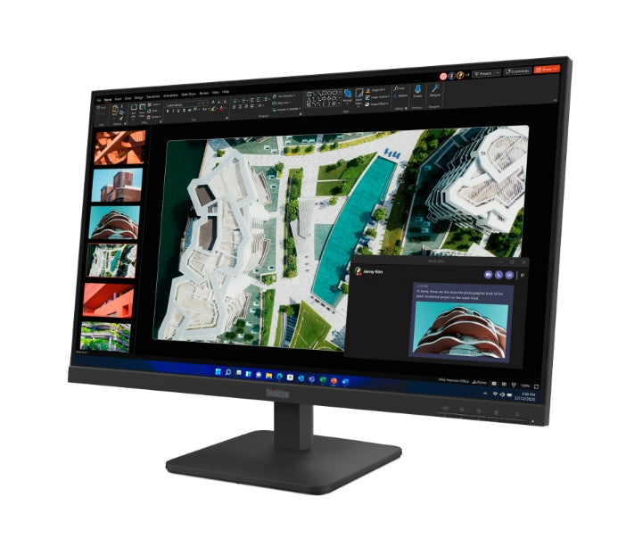 Lenovo ThinkVision S27-4e 27" IPS WLED, 1920x1080, 16:9, 4ms, 100Hz, 300 cd/m², 1500:1, HDMI, VG, накланяща се стойка