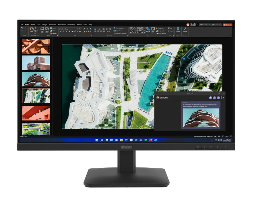 Lenovo ThinkVision S27-4e 27" IPS WLED, 1920x1080, 16:9, 4ms, 100Hz, 300 cd/m², 1500:1, HDMI, VG, накланяща се стойка