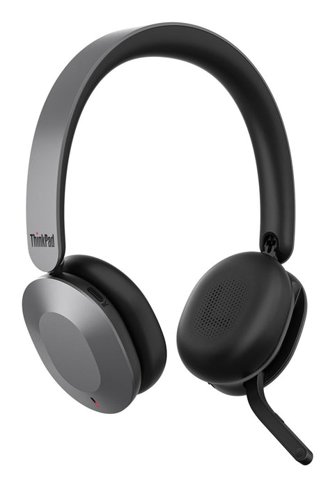 Lenovo 4XD1T60925 слушалки/слушалки с микрофон, безжични, лента за глава, офис/кол център, USB Type-C, Bluetooth, сиви