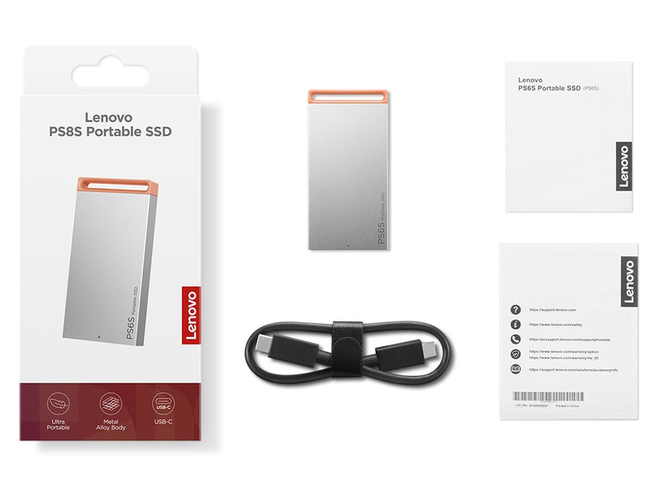 Външен SSD диск Lenovo 4XB1T88410 1 TB USB Type-C 3.2 Gen 2 (3.1 Gen 2) Сив