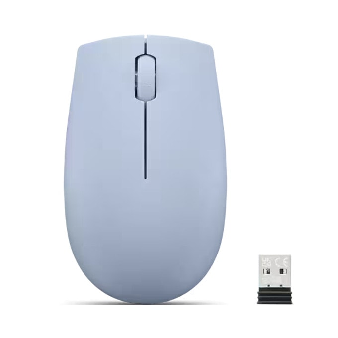 Безжична компактна мишка LENOVO 300 Frost Blue с батерия