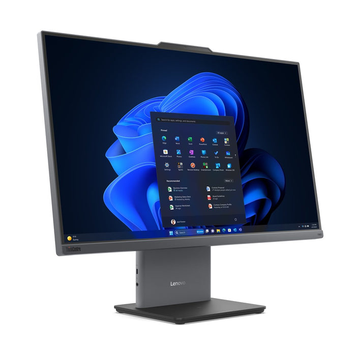 Lenovo ThinkCentre neo 50a 27 Gen 5 Intel Core 5 210H 68,6 см (27") 1920 x 1080 пиксела Тъчскрийн All-in-One PC 16 GB DDR5-SDRAM 512 GB SSD Windows 11 Pro Wi-Fi 6 (802.11ax) Сив