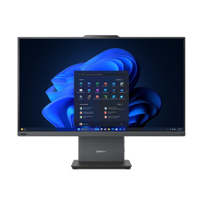 Lenovo ThinkCentre neo 50a 27 Gen 5 Intel Core 5 210H 68,6 см (27") 1920 x 1080 пиксела Тъчскрийн All-in-One PC 16 GB DDR5-SDRAM 512 GB SSD Windows 11 Pro Wi-Fi 6 (802.11ax) Сив