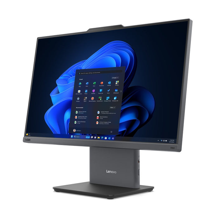 Lenovo ThinkCentre neo 50a 24-то поколение 5 Intel Core 7 240H 60,5 см (23,8") 1920 x 1080 пиксела Тъчскрийн Всичко в едно компютър 16 GB DDR5-SDRAM 1000 GB SSD Windows 11 Pro Wi-Fi 6 (802.11ax) Сив