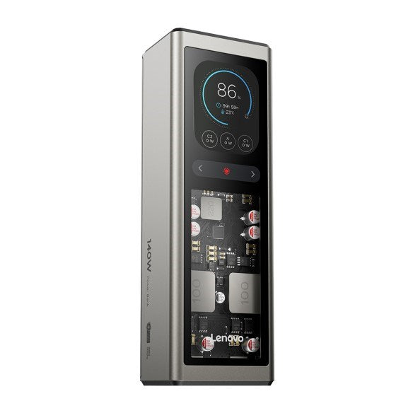 Lenovo 140W PowerBank 20000 mAh 2 x USB-C, 1 x USB-A, Златистосив