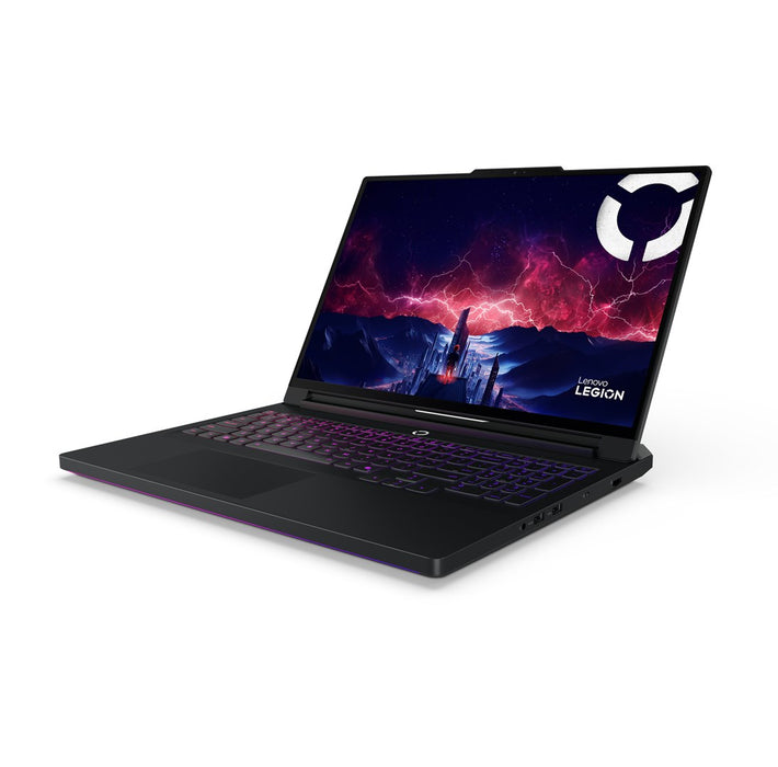Lenovo Legion Pro 7 16AFR10H Ryzen 9 9955HX3D 16.0" WQXGA OLED 500 нита 240 Hz LBL Гланцов 64 GB DDR5 5600 SSD 2 TB GeForce RTX 5080 16 GB Камера 5.0 MP 99.9 Wh W11Pro Eclipse Черен