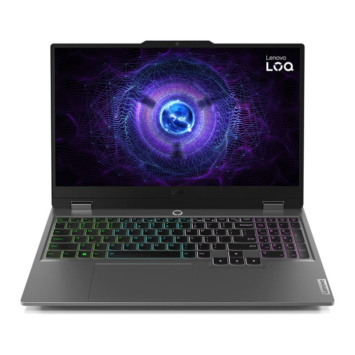Lenovo LOQ 15IAX9 i5-12600HX 15.6" FHD IPS 300 нита 144Hz AG 16GB DDR5 4800 512GB SSD GeForce RTX 4050 6GB LAN 720p уеб камера 60Wh Win11 Luna Grey