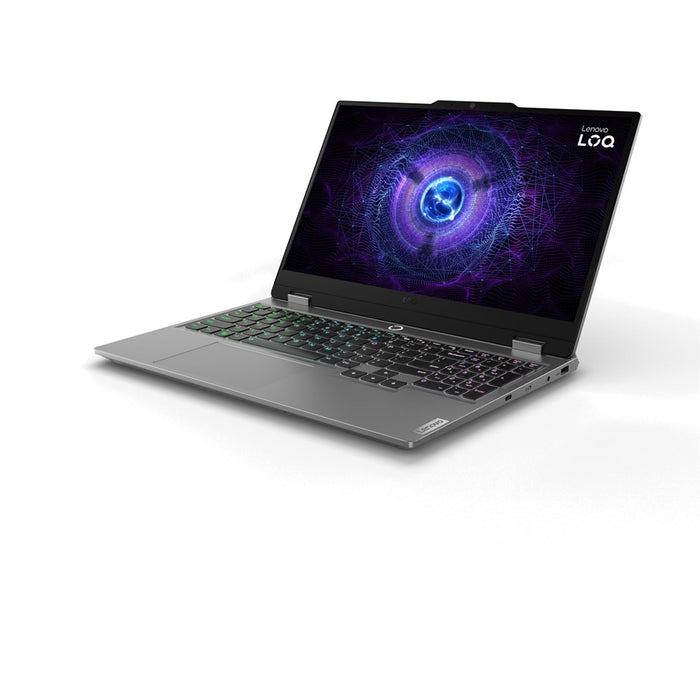 Lenovo LOQ 15IAX9 i5-12600HX 15.6" FHD IPS 300 нита 144Hz AG 16GB DDR5 4800 512GB SSD GeForce RTX 4050 6GB LAN 720p уеб камера 60Wh Win11 Luna Grey