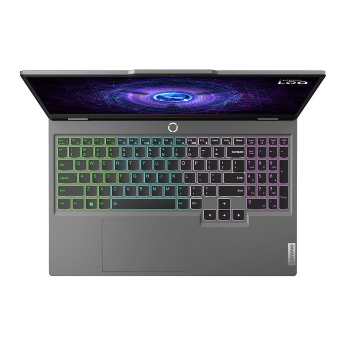 Lenovo LOQ 15IAX9 i5-12600HX 15.6" FHD IPS 300 нита 144Hz AG 16GB DDR5 4800 512GB SSD GeForce RTX 4050 6GB LAN 720p уеб камера 60Wh Win11 Luna Grey