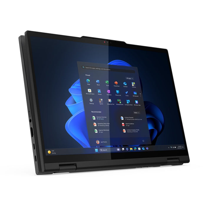 Lenovo ThinkPad T14s 2-в-1 Gen 1 Intel Core Ultra 5 225U Хибриден (2-в-1) 35.6 см (14") Сензорен екран WUXGA 16 GB LPDDR5x-SDRAM 512 GB SSD Wi-Fi 6E (802.11ax) Windows 11 Pro Английски Черен