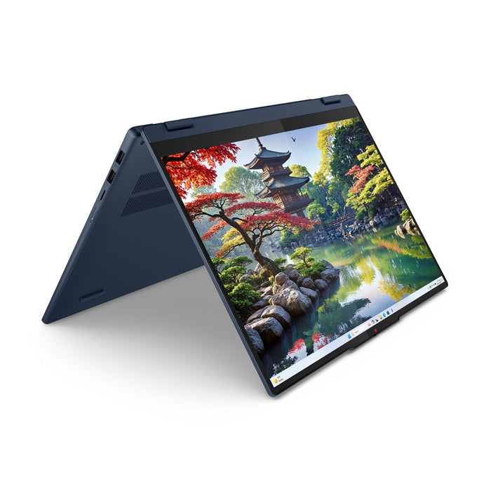 Lenovo IdeaPad 5 2-в-1 16IAL10 Intel Core Ultra 7 255U Hybrid (2-в-1) 40.6 см (16") Сензорен екран WUXGA 32 GB LPDDR5x-SDRAM 1 TB SSD Wi-Fi 6 (802.11ax) Windows 11 Home Английски Син Нов Преопакован/Преопакован