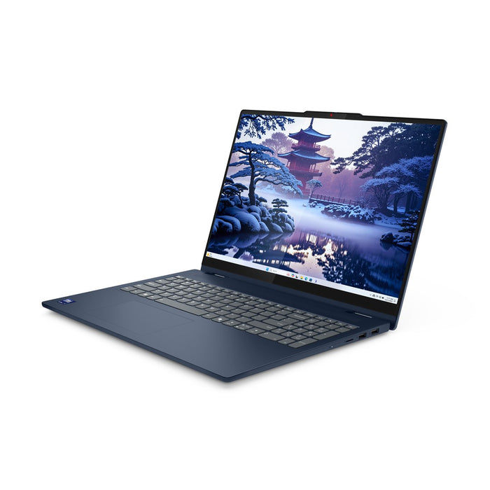 Lenovo IdeaPad 5 2-в-1 16IAL10 Intel Core Ultra 7 255U Hybrid (2-в-1) 40.6 см (16") Сензорен екран WUXGA 32 GB LPDDR5x-SDRAM 1 TB SSD Wi-Fi 6 (802.11ax) Windows 11 Home Английски Син Нов Преопакован/Преопакован