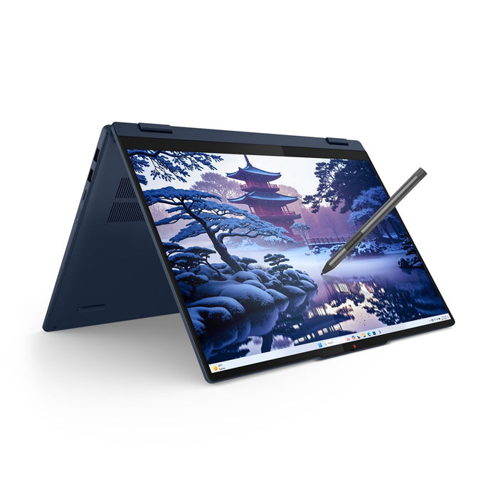 Lenovo IdeaPad 5 2-в-1 16IAL10 Intel Core Ultra 7 255U Hybrid (2-в-1) 40.6 см (16") Сензорен екран WUXGA 32 GB LPDDR5x-SDRAM 1 TB SSD Wi-Fi 6 (802.11ax) Windows 11 Home Английски Син Нов Преопакован/Преопакован