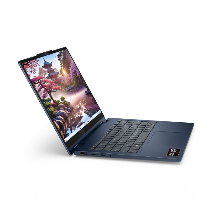 Lenovo IdeaPad 5 2-в-1 16AKP10 Copilot+ PC AMD Ryzen™ AI 7 350 Хибриден (2-в-1) 40.6 см (16") Сензорен екран WUXGA 16 GB LPDDR5x-SDRAM 1 TB SSD Wi-Fi 7 (802.11be) Windows 11 Home Английски Син Нов Преопакован/Преопакован