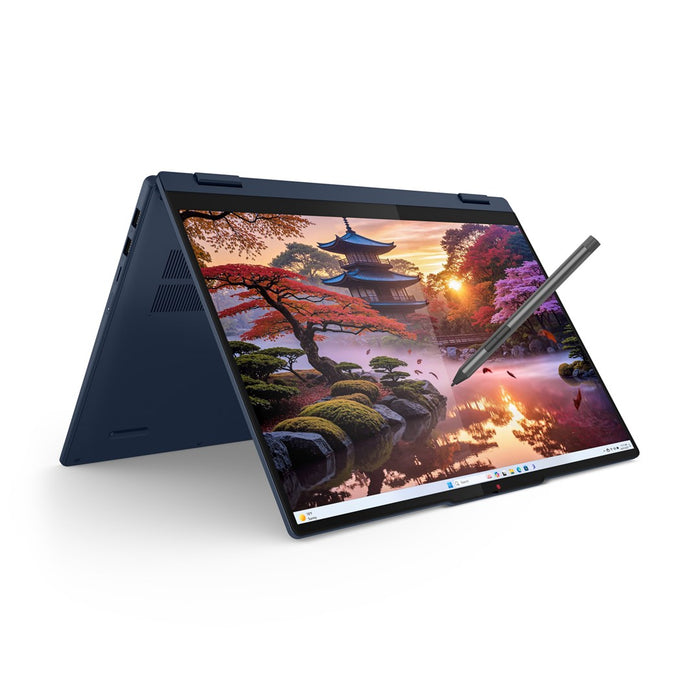Lenovo IdeaPad 5 2-в-1 16AKP10 Copilot+ PC AMD Ryzen™ AI 7 350 Хибриден (2-в-1) 40.6 см (16") Сензорен екран WUXGA 16 GB LPDDR5x-SDRAM 1 TB SSD Wi-Fi 7 (802.11be) Windows 11 Home Английски Син Нов Преопакован/Преопакован