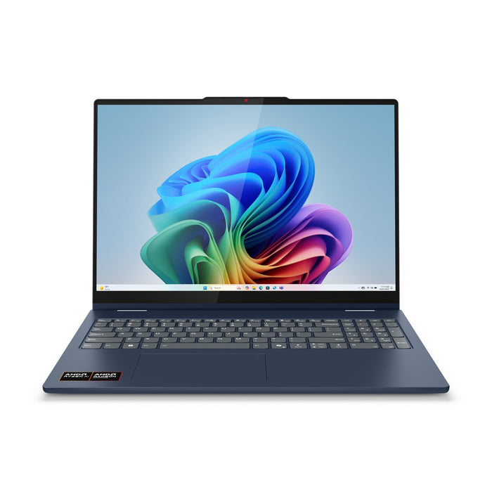 Lenovo IdeaPad 5 2-в-1 16AKP10 Copilot+ PC AMD Ryzen™ AI 7 350 Хибриден (2-в-1) 40.6 см (16") Сензорен екран WUXGA 16 GB LPDDR5x-SDRAM 1 TB SSD Wi-Fi 7 (802.11be) Windows 11 Home Английски Син Нов Преопакован/Преопакован
